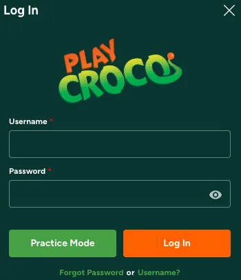 Play Croco casino login